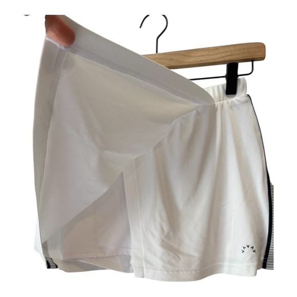 Varley Mid Rise Skort 13” 4 Way Stretch Wrap Front Ladder Stripe Varsity Blue XS - Picture 8 of 16